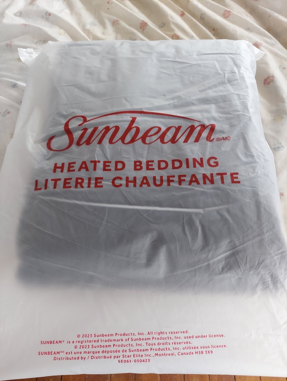 NWT Sunbeam Queen Size Electric Blanket